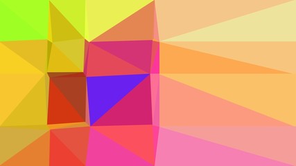 geometric triangles style in light salmon, moderate pink and golden rod color. abstract triangles composition. for poster, cards, wallpaper or texture
