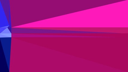 geometric triangles style in dark magenta, deep pink and dark blue color. abstract triangles composition. for poster, cards, wallpaper or texture