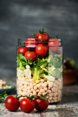  jar salad with white beans and vegetables