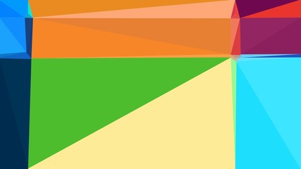 minimalistic triangle geometric background with sandy brown, deep sky blue and coral colors for poster, cards, wallpaper or background texture