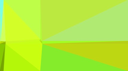 Fototapeta na wymiar Abstract color triangles geometric background with green yellow, light green and yellow green colors for poster, cards, wallpaper or texture