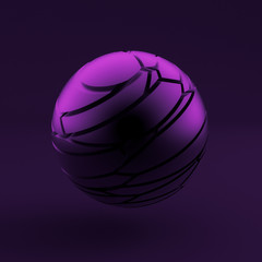 Abstract black purple background. 3d illustration, 3d rendering.