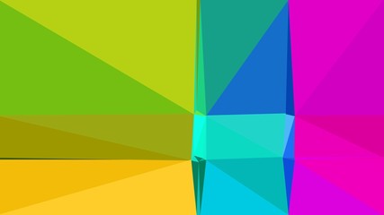 modern contemporary art with light sea green, deep pink and golden rod colors. simple geometric background for poster, cards, wallpaper or texture