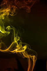 abstract multicolored smoke