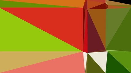 coffee, yellow green and dark olive green colored contemporary art. simple geometric shape background for poster, banner, wallpaper or texture