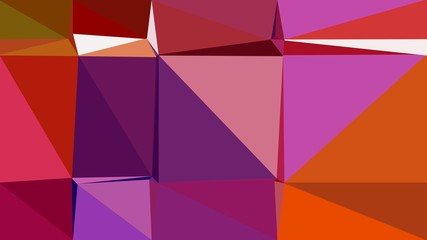 Obraz premium dark moderate pink, very dark magenta and mulberry multi color background art. abstract triangle style composition for poster, cards, wallpaper or texture