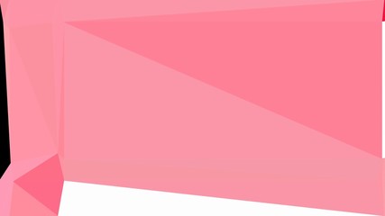 Obraz premium Abstract color triangles geometric background with pastel magenta, black and snow colors for poster, cards, wallpaper or texture