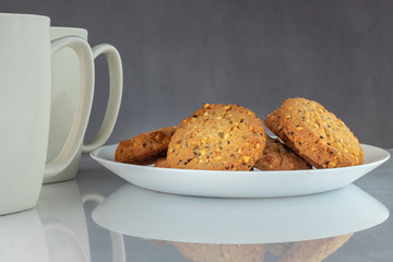 Coffee and cookies.
