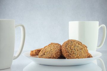 Coffee and cookies.
