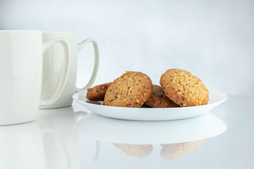 Coffee and cookies.