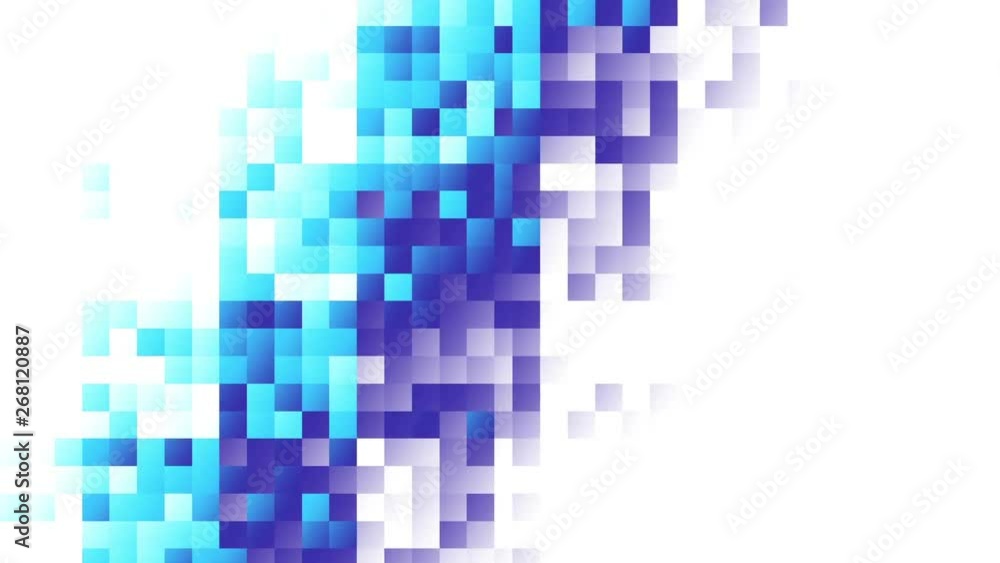Poster moving geometric shapes. transforming squares. looping footage.