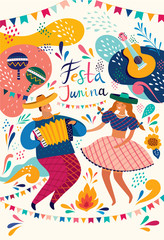 Dansing people. Festa Junina