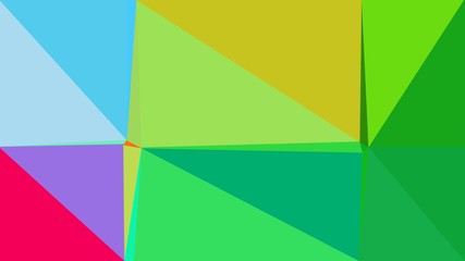 Fototapeta premium lime green, bronze and sky blue color geometric triangle background. simple illustration trendy abstract for poster design, cards, wallpaper or texture