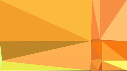 abstract geometric background with triangles and pastel orange, black and khaki colors. for poster, banner, wallpaper or texture