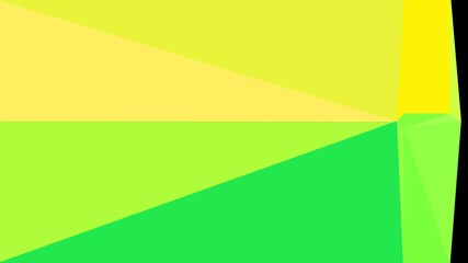 geometric triangle abstract background with green yellow, vivid lime green and black colors for poster, cards, wallpaper or backdrop texture