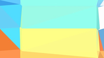 modern contemporary art with aqua marine, pastel yellow and sandy brown colors. simple geometric background for poster, cards, wallpaper or texture