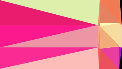 Obraz premium triangle background abstract with burly wood, deep pink and baby pink colors. backdrop style for poster element, cards, wallpaper or texture