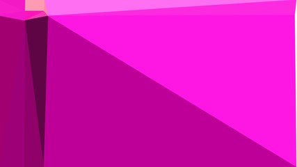 Obraz premium geometric triangles style in medium violet red, magenta and dark pink color. abstract triangles composition. for poster, cards, wallpaper or texture
