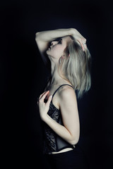 frau in dessous