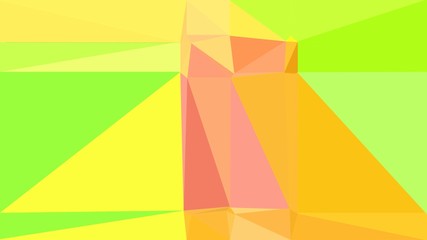 geometric triangle abstract background with pastel orange, green yellow and sandy brown colors for poster, cards, wallpaper or backdrop texture