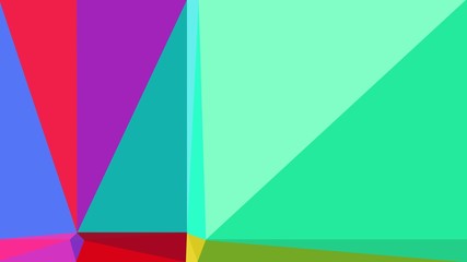 geometric light sea green, dark orchid and crimson color background. for creative poster, cards, wallpaper or texture design