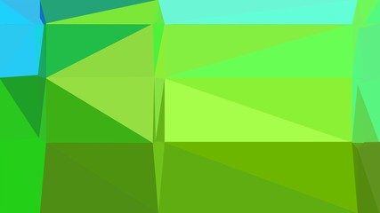 modern contemporary art with moderate green, turquoise and yellow green colors. simple geometric background for poster, cards, wallpaper or texture