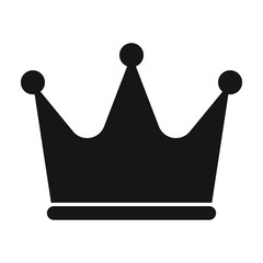 Crown icon symbol vector isolated