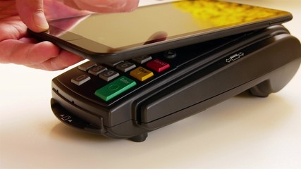 Paying with a tablet device