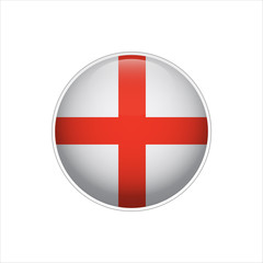 Obraz premium Flag of England. Vector illustration. Icon. 3D. Traditional color. Web, Sport.