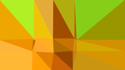 golden rod, yellow green and saddle brown colored contemporary art. simple geometric shape background for poster, banner, wallpaper or texture