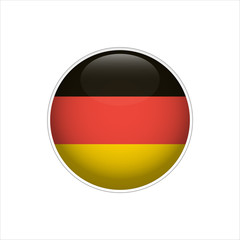 Flag of Germany. Vector illustration. Icon. 3D. Traditional color. Web, Sport.