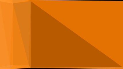 abstract geometric background with triangles and coffee, dark orange and black colors. for poster, banner, wallpaper or texture