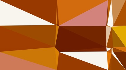 triangle background with saddle brown, linen and peru colors. backdrop style composition for poster, cards, wallpaper or texture element