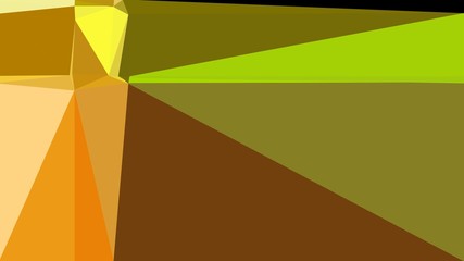 brown, yellow green and golden rod colored contemporary art. simple geometric shape background for poster, banner, wallpaper or texture