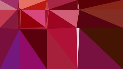 Obraz premium triangle background with dark pink, dark red and indian red colors. backdrop style composition for poster, cards, wallpaper or texture element