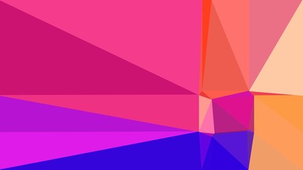 geometric triangle abstract background with moderate pink, medium blue and light salmon colors for poster, cards, wallpaper or backdrop texture