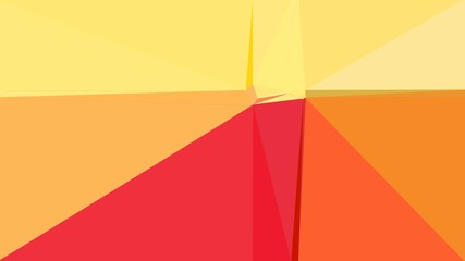 khaki, crimson and golden rod multi color background art. abstract triangle style composition for poster, cards, wallpaper or texture