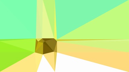 geometric triangles style in khaki, yellow green and pale green color. abstract triangles composition. for poster, cards, wallpaper or texture
