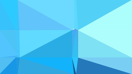 abstract geometric background with triangles and medium turquoise, light sky blue and pale turquoise colors. for poster, banner, wallpaper or texture