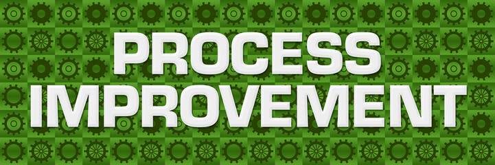 Process Improvement Green Gears Square Texture 