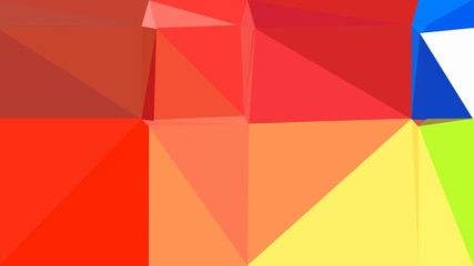 Fototapeta premium Abstract color triangles geometric background with crimson, khaki and strong blue colors for poster, cards, wallpaper or texture