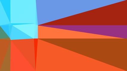 triangle background with sky blue, sienna and tomato colors. backdrop style composition for poster, cards, wallpaper or texture element