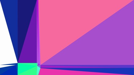 moderate violet, strong blue and hot pink colored contemporary art. simple geometric shape background for poster, banner, wallpaper or texture