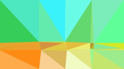 Obraz premium triangle background with turquoise, khaki and golden rod colors. backdrop style composition for poster, cards, wallpaper or texture element