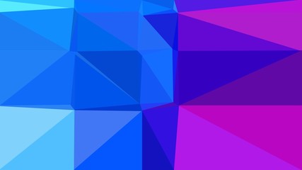 dodger blue, dark violet and light sky blue multi color background art. abstract triangle style composition for poster, cards, wallpaper or texture