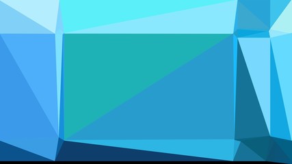 medium turquoise, light sea green and light sky blue multicolor background art. simple geometric shape background for poster, banner design, wallpaper or texture