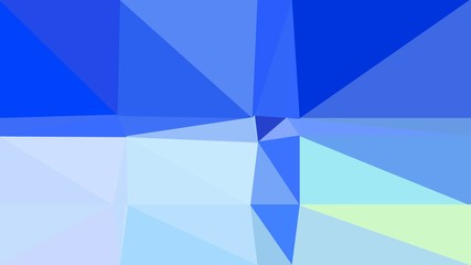 geometric triangles style in royal blue, powder blue and baby blue color. abstract triangles composition. for poster, cards, wallpaper or texture