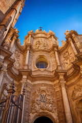 Spain, Valencia. Panorama of the city. Central Cathedral.