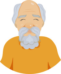 Funny old man, grandfuther