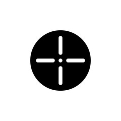 Fototapeta premium Crosshair vector icon. This icon use for admin panels, website, interfaces, mobile apps 